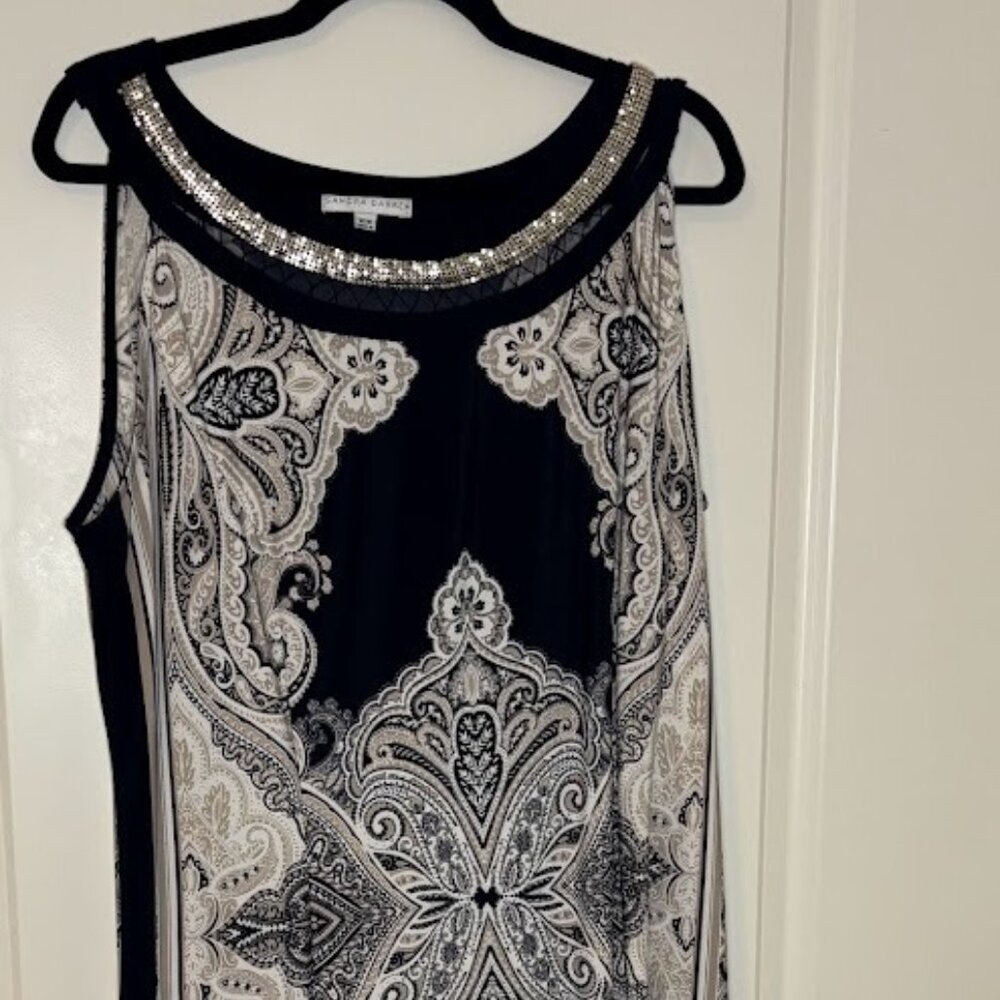 Sandra Darren Elegant Cocktail Dress Size 16w - Picture 2 of 4